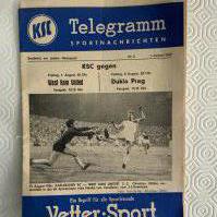 1969 Karlsruher v West Ham Football Programme: Not to be confused with the much easier to obtain 1966 programme which actually features on the cover of this friendly. Very good condition with no team changes.