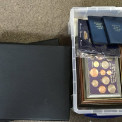 A Collection of British coins including pennies, half crowns , Change Checker Beatrix Potter 50p pack etc