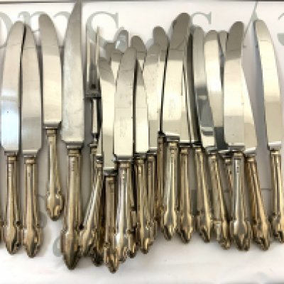 A collection of hallmarked silver handled cutlery. (C)