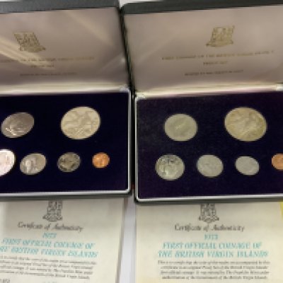 A collection of silver and nickel silver proof coin sets (B)