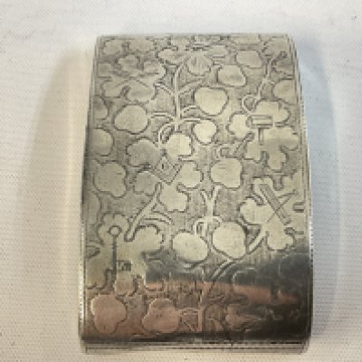 A Masonic silver hallmarked Vesta case marked 1809. Postage category A