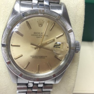 A Rolex Oyster perpetual model 1501 circa 1979. Comes with an aftermarket watch warranty card and service paperwork and box. Seen running. Case approx 36mm. Postage B