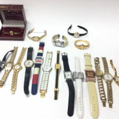 A collection of assorted fashion watches including Citizen and Rotary etc. Postage B