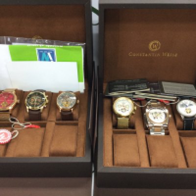 Collection of 6 Constantin Weisz watches along with two watch boxes. All seen running. Postage C