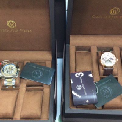 Two Constantin Weisz automatic wrist watches both working and in excellent condition in two Watch boxes. Postage B