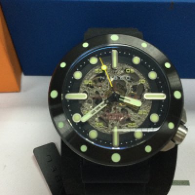 A Nubeo Cassini edition wrist watch. In as new condition with box and papers seen running. Postage B