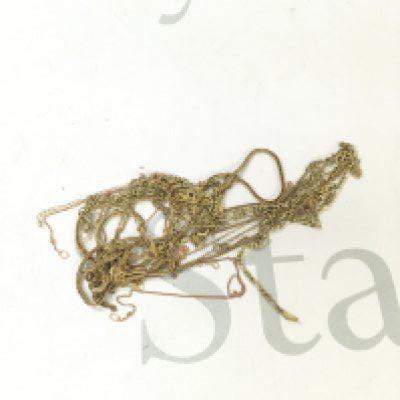 A collection of 9ct gold chains, Approx weight 18.5 grams.