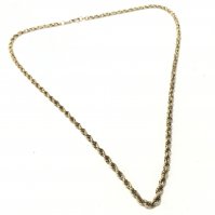 A 9 carat gold chain, total weight 6g. 18 inches long. Postage category A