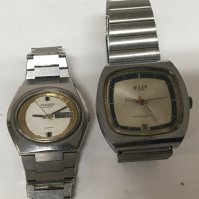 A Vintage oval dial Citizen watch not seen working and a Buler 17Jewel manual wind gents watch (2)
