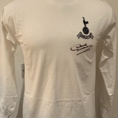 Tottenham 1967 Cup Final Signed Replica Shirt: Signed to front by winning captain Dave Mackay. COA from reputable source. 