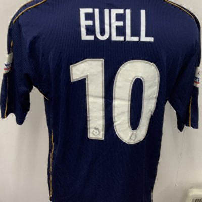 AFC Wimbledon 2000 - 2001 Match Worn Football Shirt: Blue short sleeve shirt. Number 10 Euell.  Nationwide League badging. 
