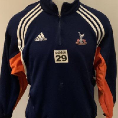 Tottenham 2000 - 2001 Football Players Training Kit: Number 29 used by Simon Davies. Comprises of fleece, rain jacket and training top. (3)