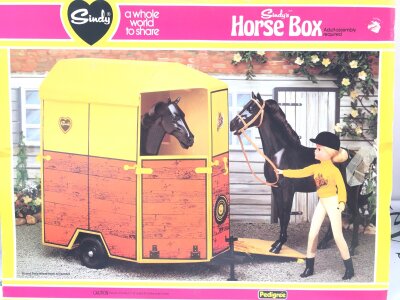 A Boxed Sindy Horse Box, Complete.