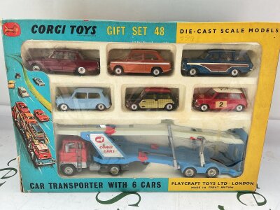 A Boxed Corgi Gift Set 48, Car Transporter With Six Cars. No Reserve.