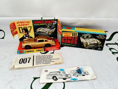 A Boxed Corgi James Bond Aston Martin D.B.5 261 Missing Sticker. No Reserve.