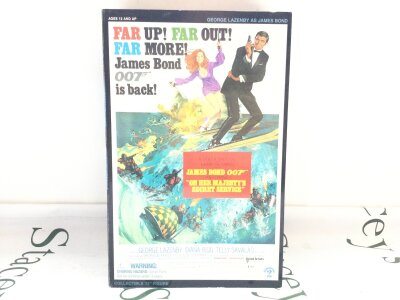 A Boxed Sideshow Collectibles 12 Inch Figure Of James Bond, George Lazenby In Her Majesty’s Secret Service.