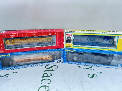 4 Boxed H0 Gauge Locomotives, by Bachmann And Atlas. No Reserve.