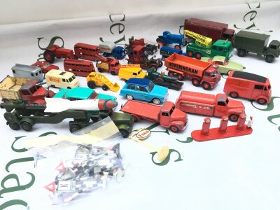 A Collection Of Loose Diecast, some Playworn Including Matchbox, Crescent, Dinky And Corgi.