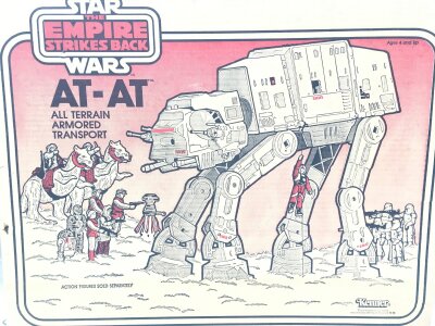 A Boxed Vintage Star Wars The Empire Strikes Back At-At. With Chin Guns.