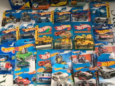 A Large Collection Of Carded Hot Wheels, including Some Vintage. No Reserve.