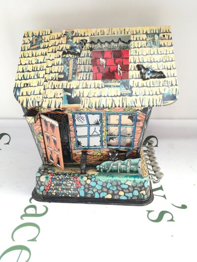A Vintage Marx Hootin Hollow Battery Operated Haunted House. In Need Of Restoration. No Reserve. From A Lifetime Private Collection To Be Sold.