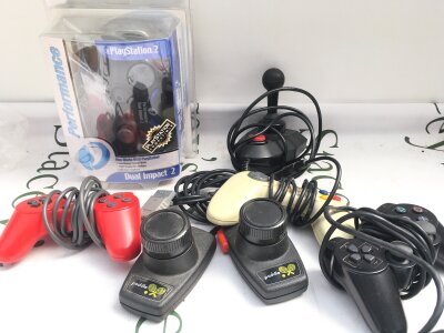 A Collection Of Various Games Consoles Controllers. No Reserve.
