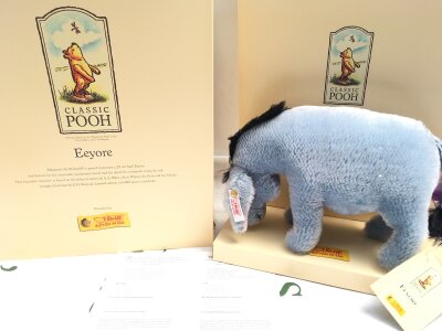 A Boxed Steiff Pooh Classic Eeyore. No Reserve.