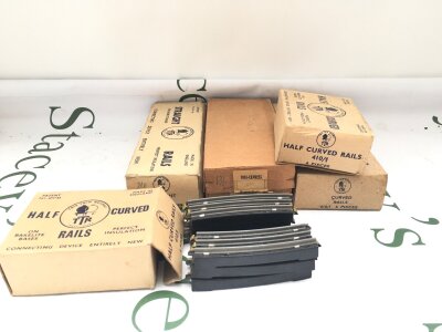 2 Boxes Containing Boxed Trix Track, Coaches Wagons, 2 Locos (in need Of Repair)And Accessories. No Reserve.(2)