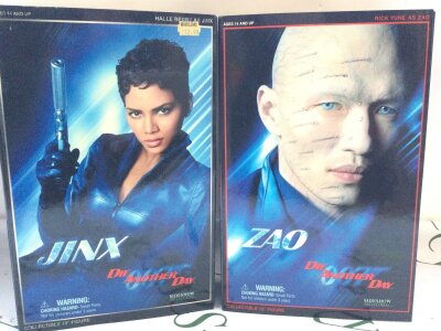 2 X Boxed Sideshow Collectables Figures From The James Bond Movie Die Another Day. Jinx And Zao.