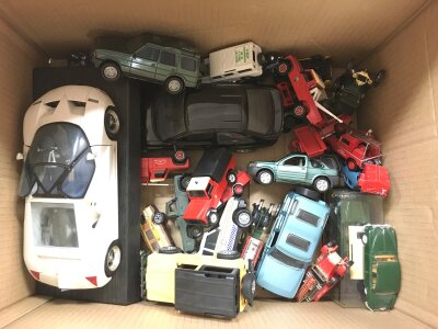 A Box Containing Loose Diecast. No Reserve.