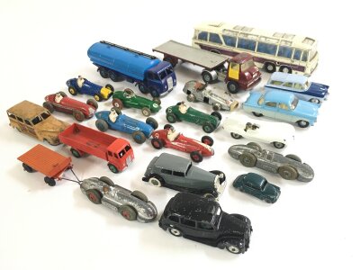 A Collection Of Playworn Diecast Including Dinky, Spot-On etc.