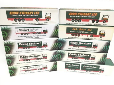A Large Collection Of Boxed Atlas Eddie Stobart Lorrys.