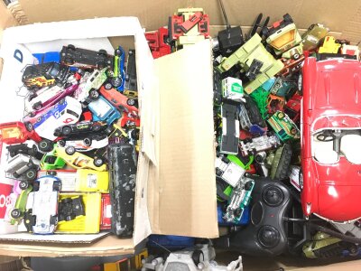 A Box Containing Playworn Diecast, including Matchbpx And Corgi. No Reserve.