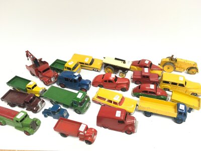 A Collection Of Playworn/Re-Painted Diecast Including Dinky And Corgi.