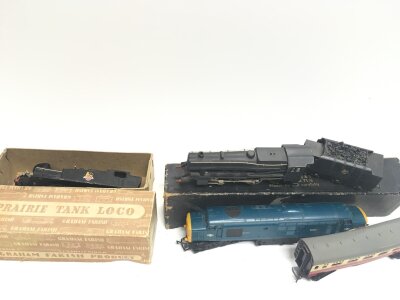 A Collection of 00 Gauge Locos, wagons Etc, ideal for spare Parts.