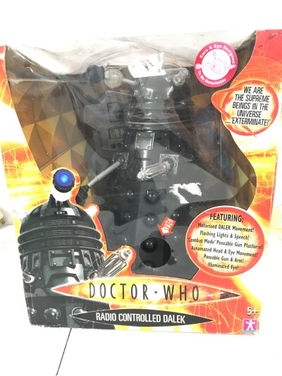 A Boxed Doctor Who Radio Controlled Dalek. Box Is Worn, No Reserve.