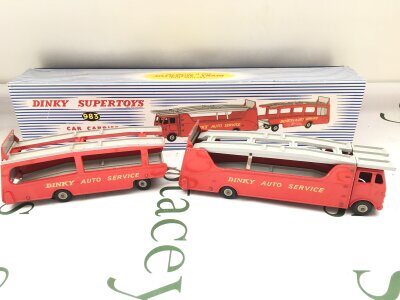 A Boxed Dinky Supertoys Car Carrier With Trailer #983.