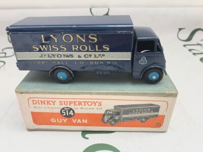 A Boxed Dinky Supertoys Guy Van, Lyons Swiss Rolls. #514.