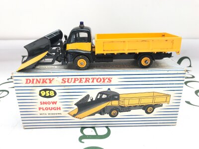 A Boxed Dinky Supertoys Snow Plough #958.