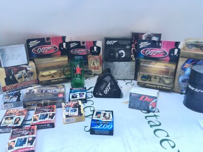 A Collection Of James Bomd Playing Cards. Diecast including Johnny Lighting. Corgi etc.