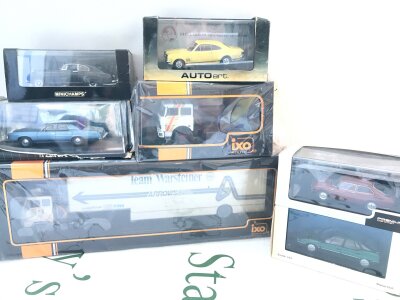 A Small Collection Of Boxed Diecast 1/43 Scale Including IXO And Auto Art. Boxes In Various States.