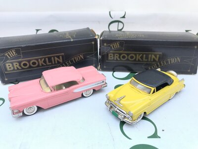2 Boxed 1/43 Scale Brooklin Model Cars. A 1958 Edsel Citation Two Door Hard Top #BRK 22 And A 1954 Dodge Royal 500 Convertible #BRK 30