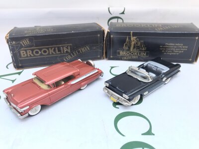 2 X Boxed Brooklin Models. A 1957 Mercury Turnpike Cruiser #BRK 28 And A 1958 Pontiac Bonneville Convertible #BRK 25