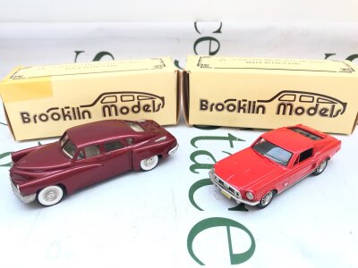 2 X Boxed Brooklin Models. A 1948 Tucker Torpedo #BRK 2X And A 1968 Ford Mustang #BRK 24A. No Reserve.