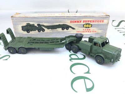 A Boxed Dinky Tank Transporter #660. No Reserve.