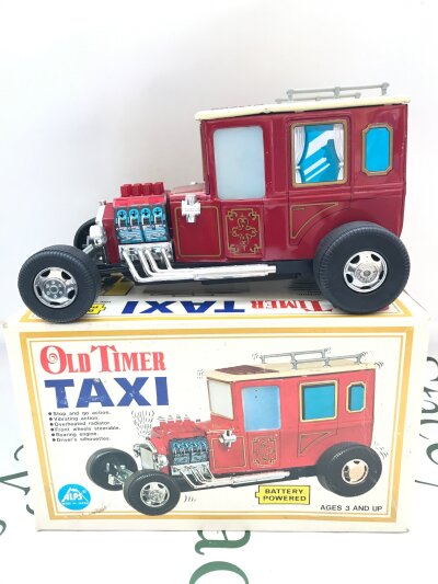 A Boxed Alps Battery Powered Old Timer Taxi. No Reserve.
