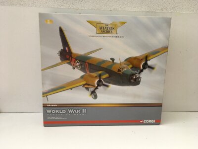 A boxed Corgi Aviation Archive diecast model featuring a Vickers Wellington Mk.III  Attack by night.  AA34803 limited edition 1:72 scale.  No reserve