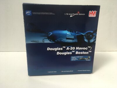 Boxed HobbyMaster diecast model in the Air Power series featuring a Douglas A20 Havoc LA FRANCE LIBRE.  HA4201 1:72 scale.  No reserve