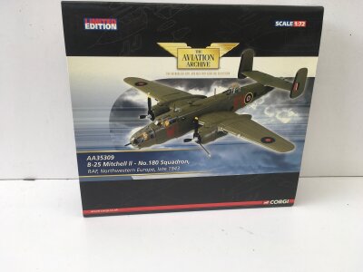 Boxed Corgi Aviation Archive diecast model featuring AA35309  B25 Mitchell II.  Limited edition 1:72 scale.  No reserve