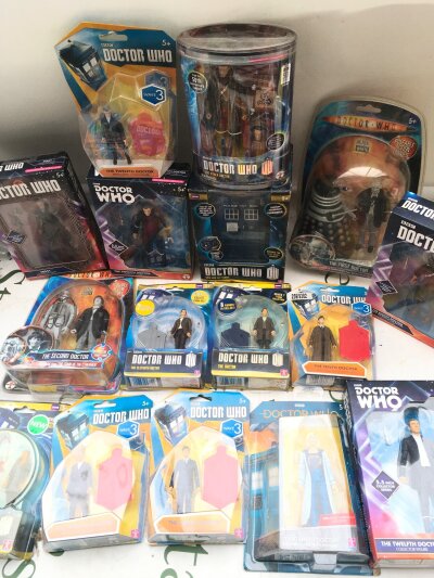 A Collection Of Boxed Character Options Doctor Who Figures. No Reserve.